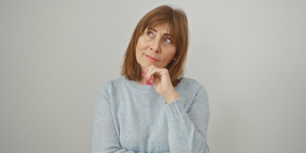 Woman worried about breasts