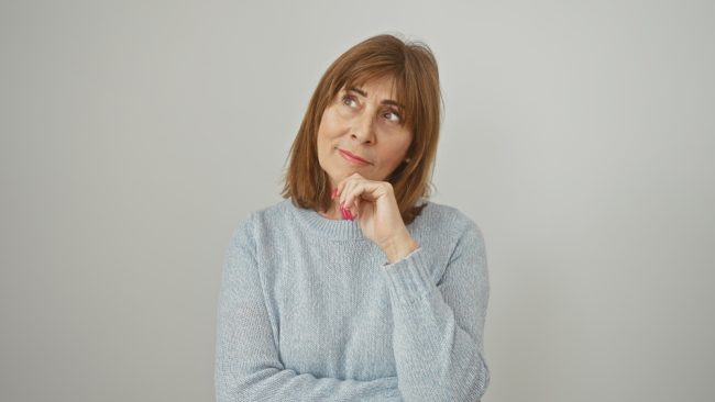 Woman worried about breasts