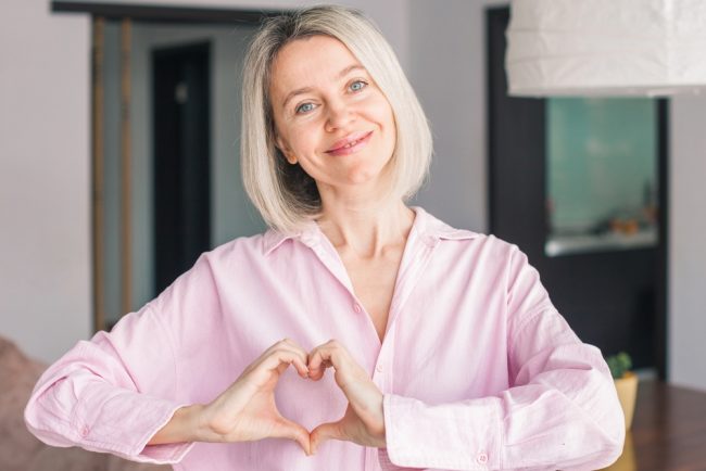 Woman with good heart health